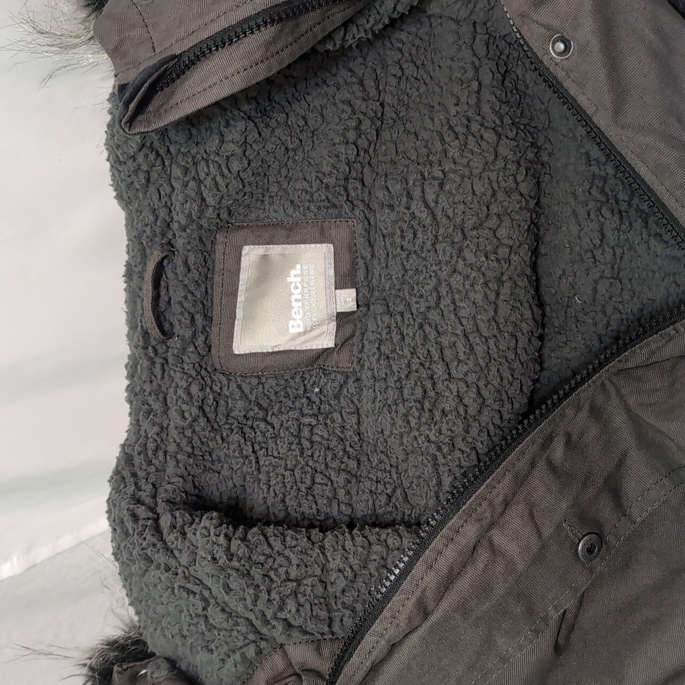 Women's Bench Wolfish 2 gray fleece lined jacket with hood size small NWT - Picture 8 of 9